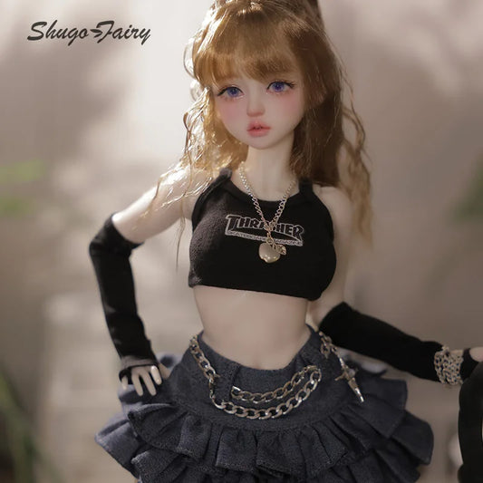Shuga Fairy 1/4  Pearl BJD Doll  New Design Sweetheart Girly Face Meat Leg BJD Doll Toys Pure Handicraft Art Ball Jointed Doll