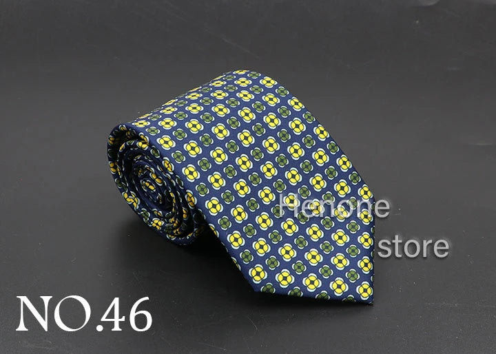 Luxury Floral & Paisley Men’s Silk Necktie .Wedding & Business Tie