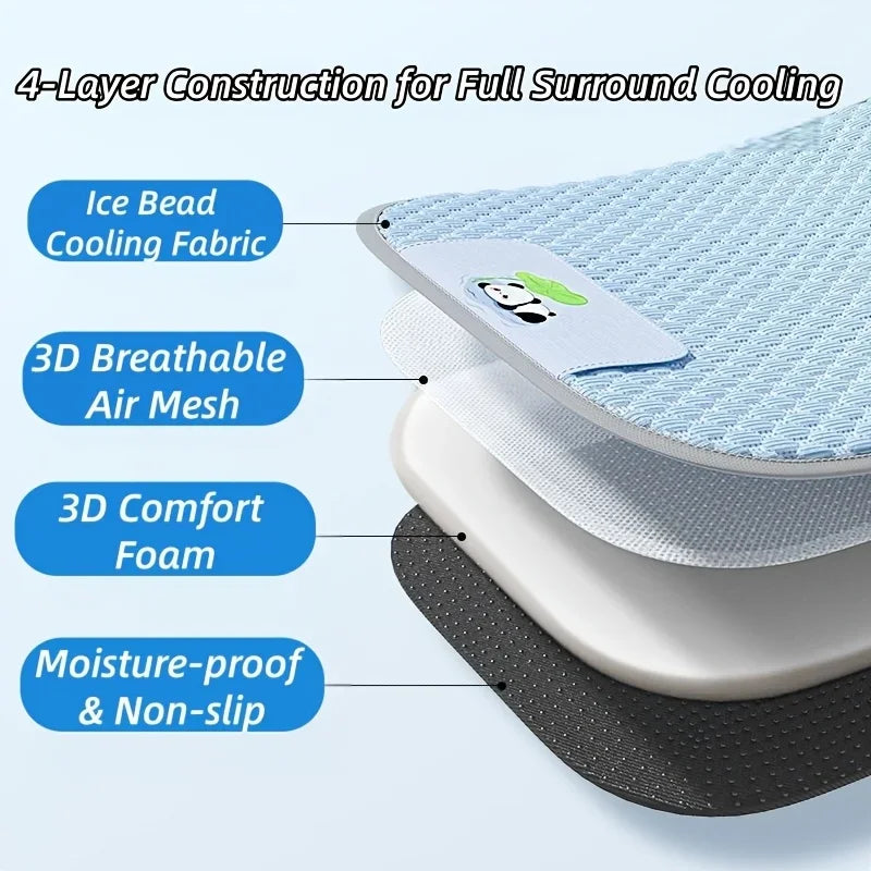 Cooling Dog Mat. Breathable Summer Pet Cooling Pad for Dogs & Cats