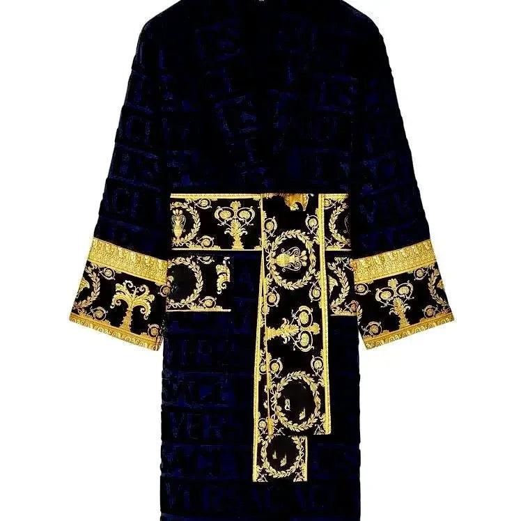 Autumn Winter Fleece Bathrobe For Men And Women Pockets