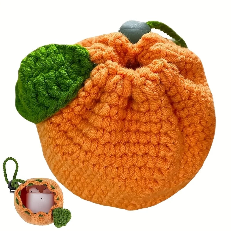 Handmade Crochet Fruit Mini Purse for Women