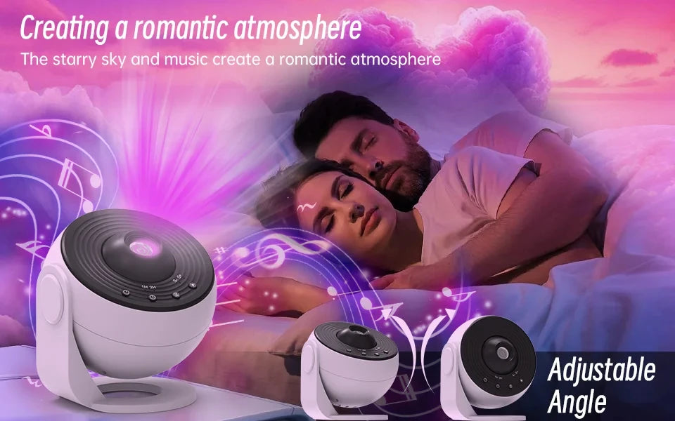 Galaxy Planetarium Star Projector – Starry Sky Night Light with Bluetooth Speaker, Remote Control & Aurora Galaxy Effects