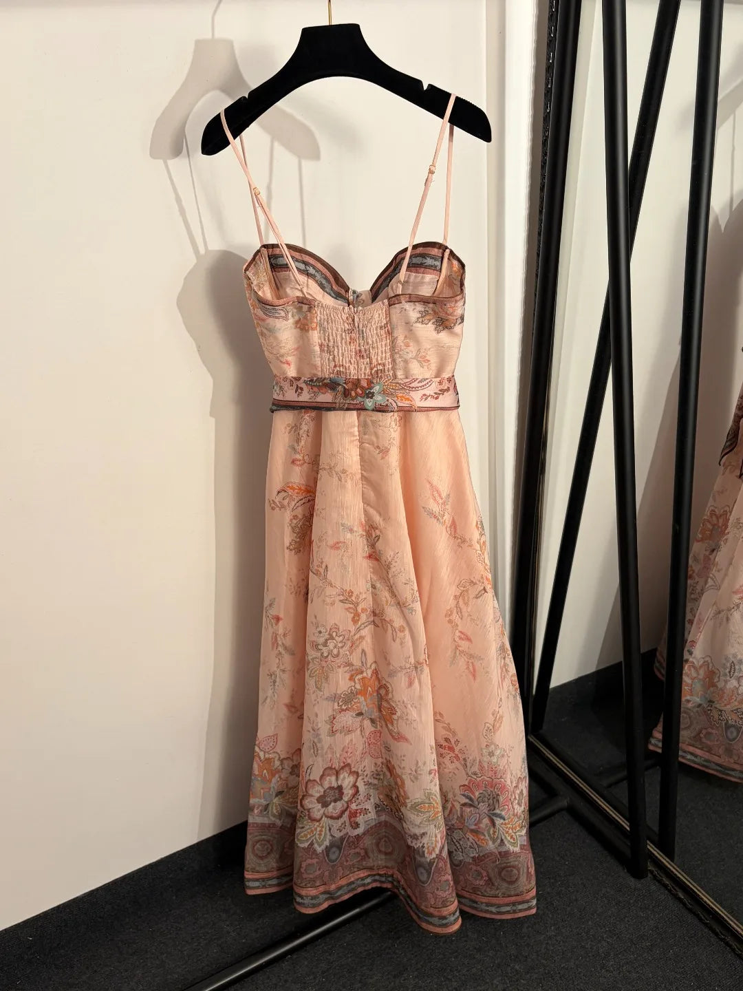 Women’s Floral Print Tie Waist Maxi Dress | Sleeveless Summer Boho Slip Dress