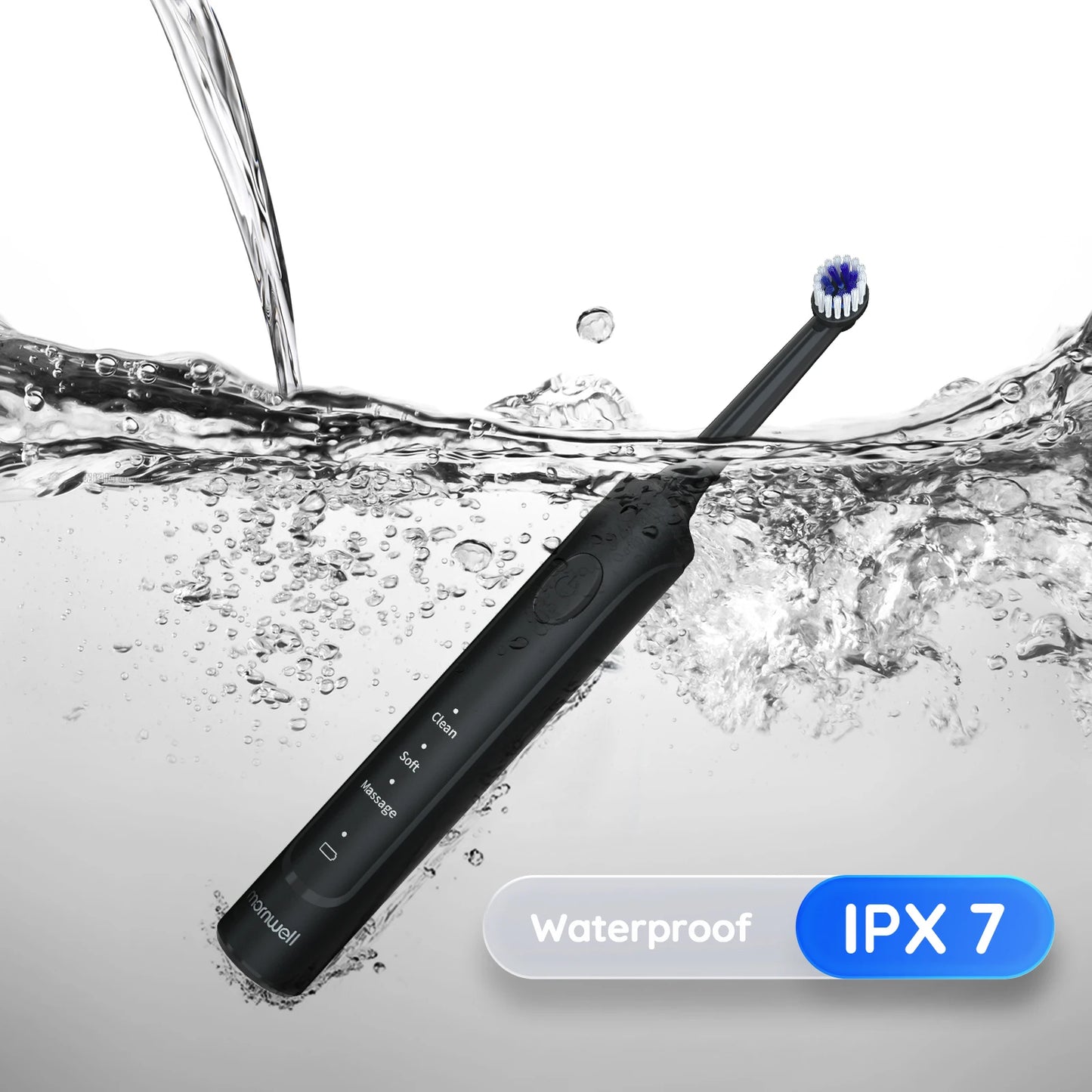 Electric Sonic Toothbrush 3 Modes USB Charge Adult Waterproof Ultrasonic Automatic Rotary Tooth 4 Brushes Replacement Heads