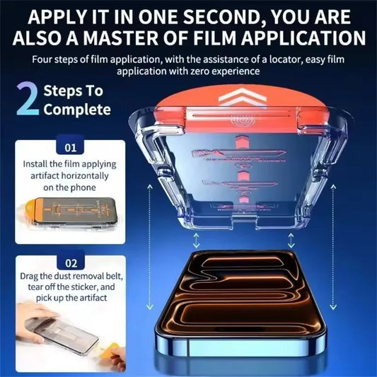 3-Pack Tempered Glass Screen Protector with Easy Install Kit  Full Coverage Protection