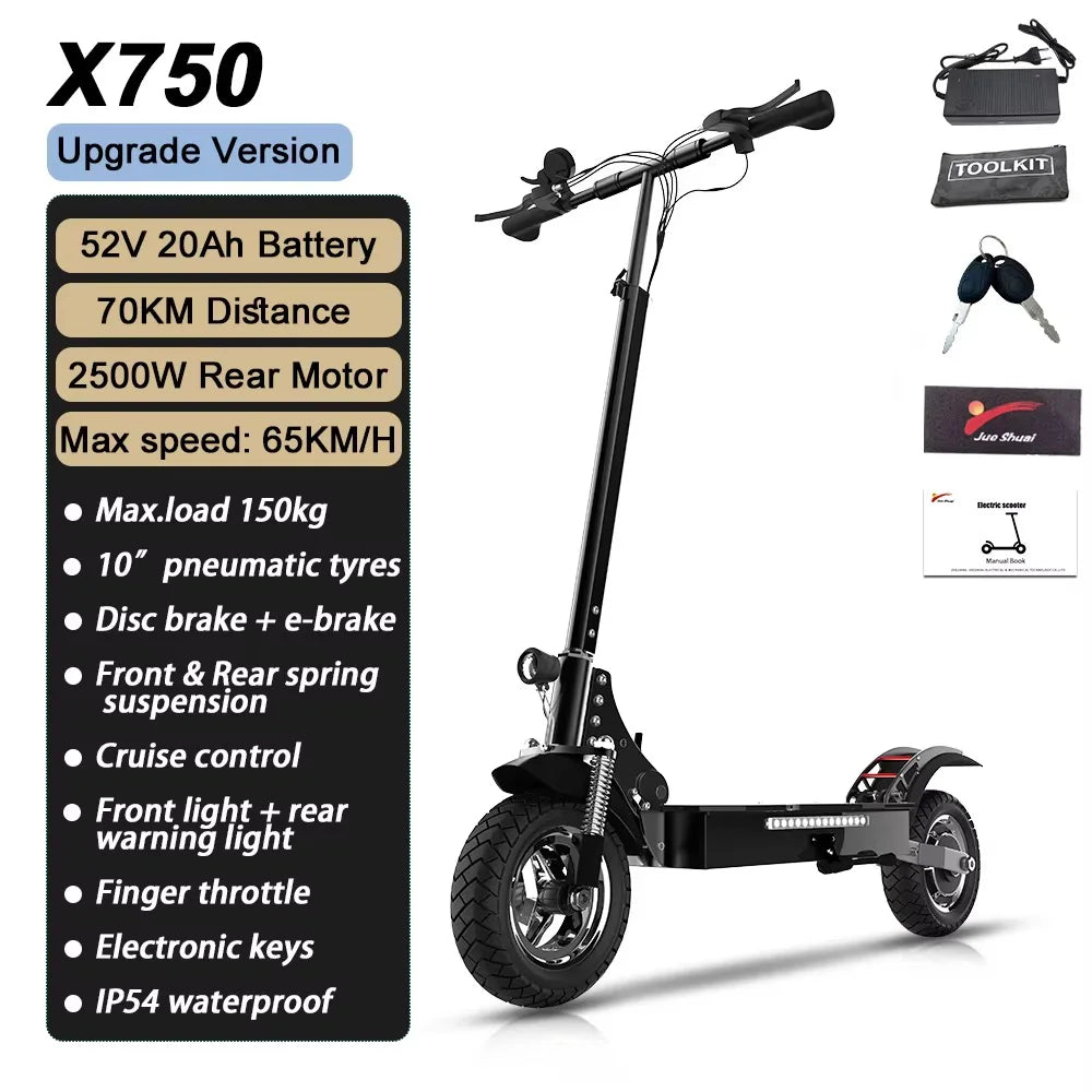 [8 models]10/11 Inch 48V-72V 1000W-6000W Electric Scooter 50-85km/h Fast E Scooter Off Road Electric Kick Scooter Foldable Adult
