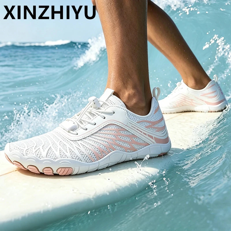 Unisex Quick-Dry Barefoot Water Shoes .Lightweight Beach, Pool & Outdoor Adventure Footwear