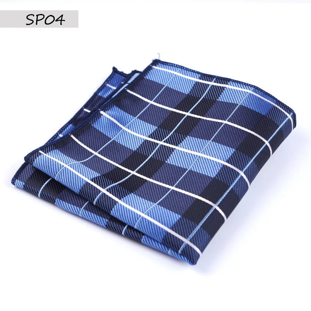 Men’s Designer Pocket Square Handkerchief Set. Elegant Suit Accessories