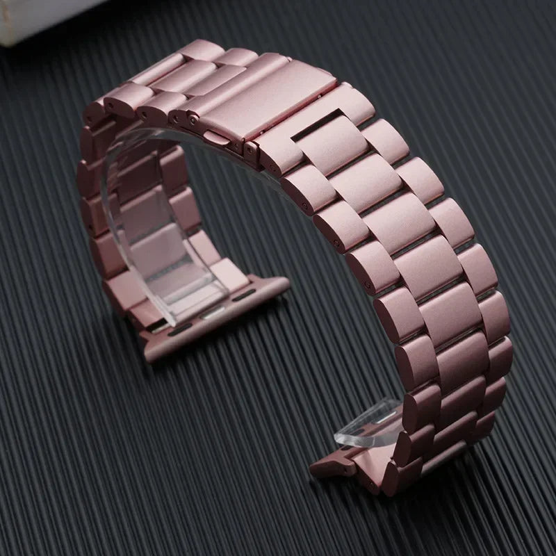 Premium Stainless Steel Apple Watch Band .Luxury Metal Replacement Strap