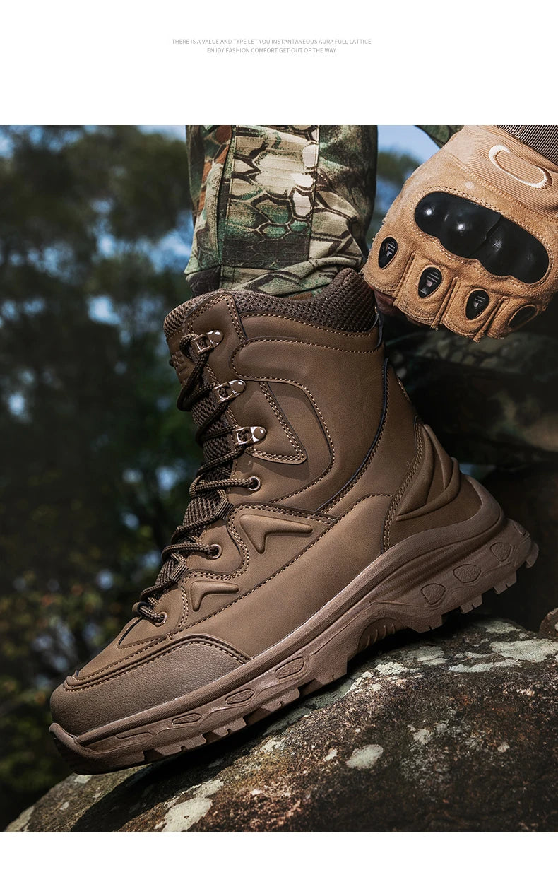 Mens Hiking Boots Combat Walking Casual Tactical Boots