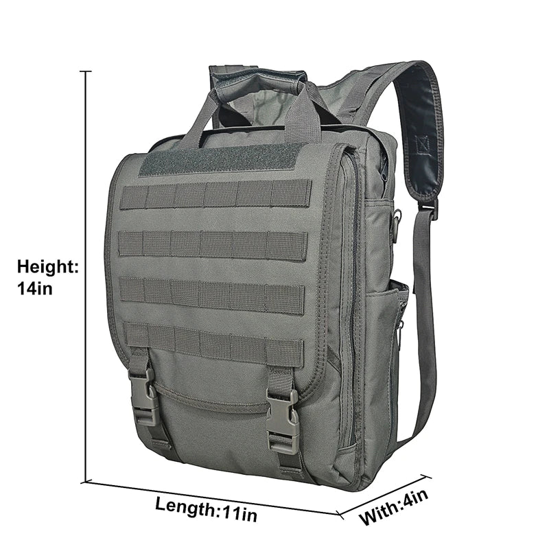 Tactical MOLLE Laptop Backpack with Padded Computer Compartment