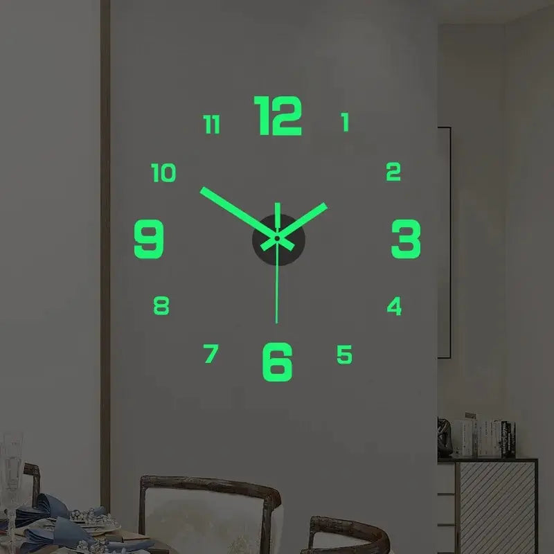 GlowTime DIY Luminous Silent Wall Clock