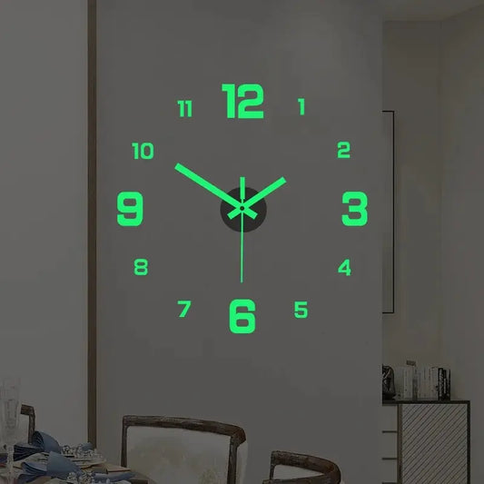 GlowTime DIY Luminous Silent Wall Clock