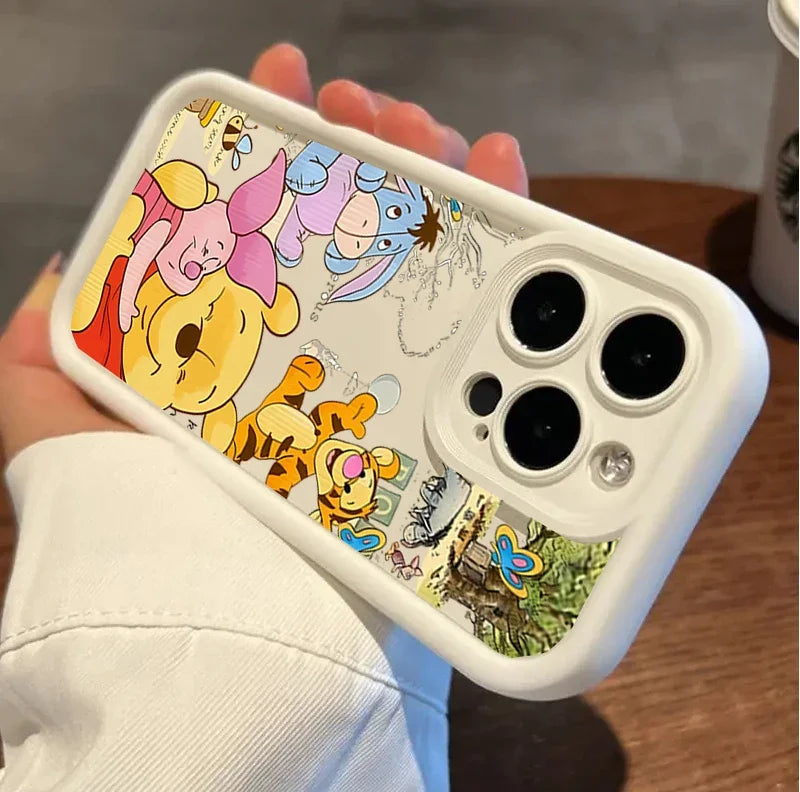 Cute Cartoon Bear Protective Phone Case for iPhone