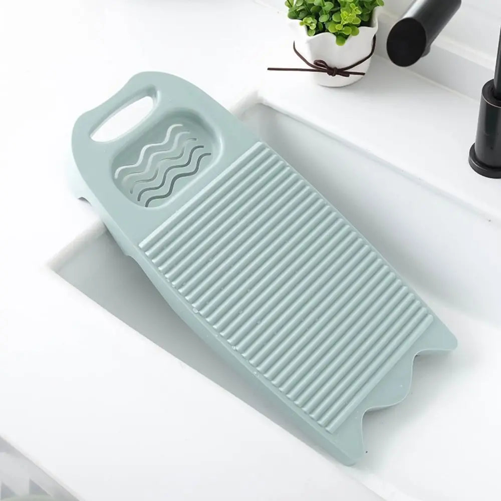 Heavy-Duty Plastic Washboard for Hand Washing Clothes, Delicates, Baby Clothes & Travel Laundry
