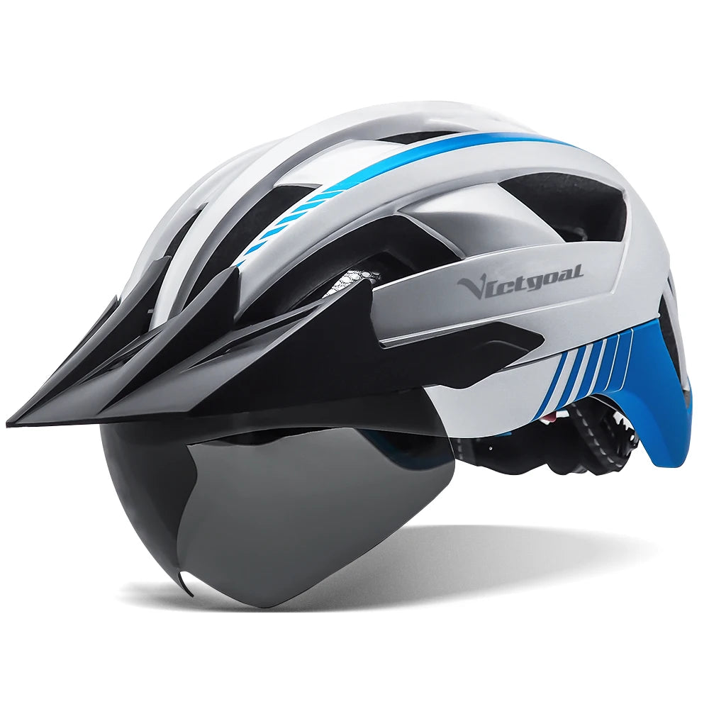 VICTGOAL Adult Cycling Helmet with Visor – Road & Mountain Bike Helmet