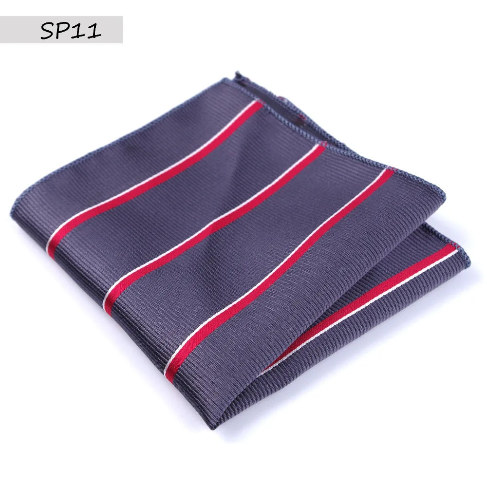 Men’s Designer Pocket Square Handkerchief Set. Elegant Suit Accessories