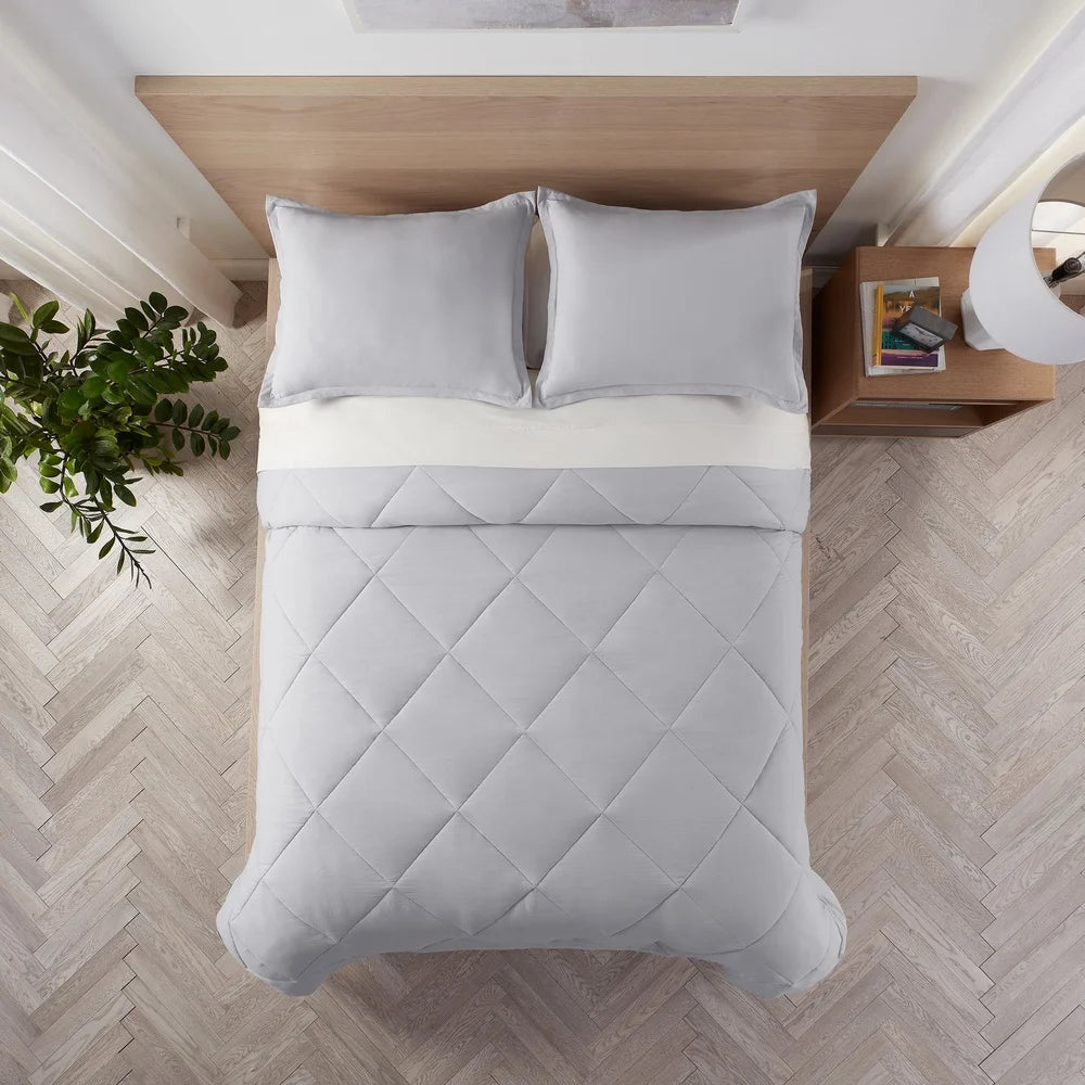 Supersoft Cooling 7 Piece Reversible Comforter Set Queen