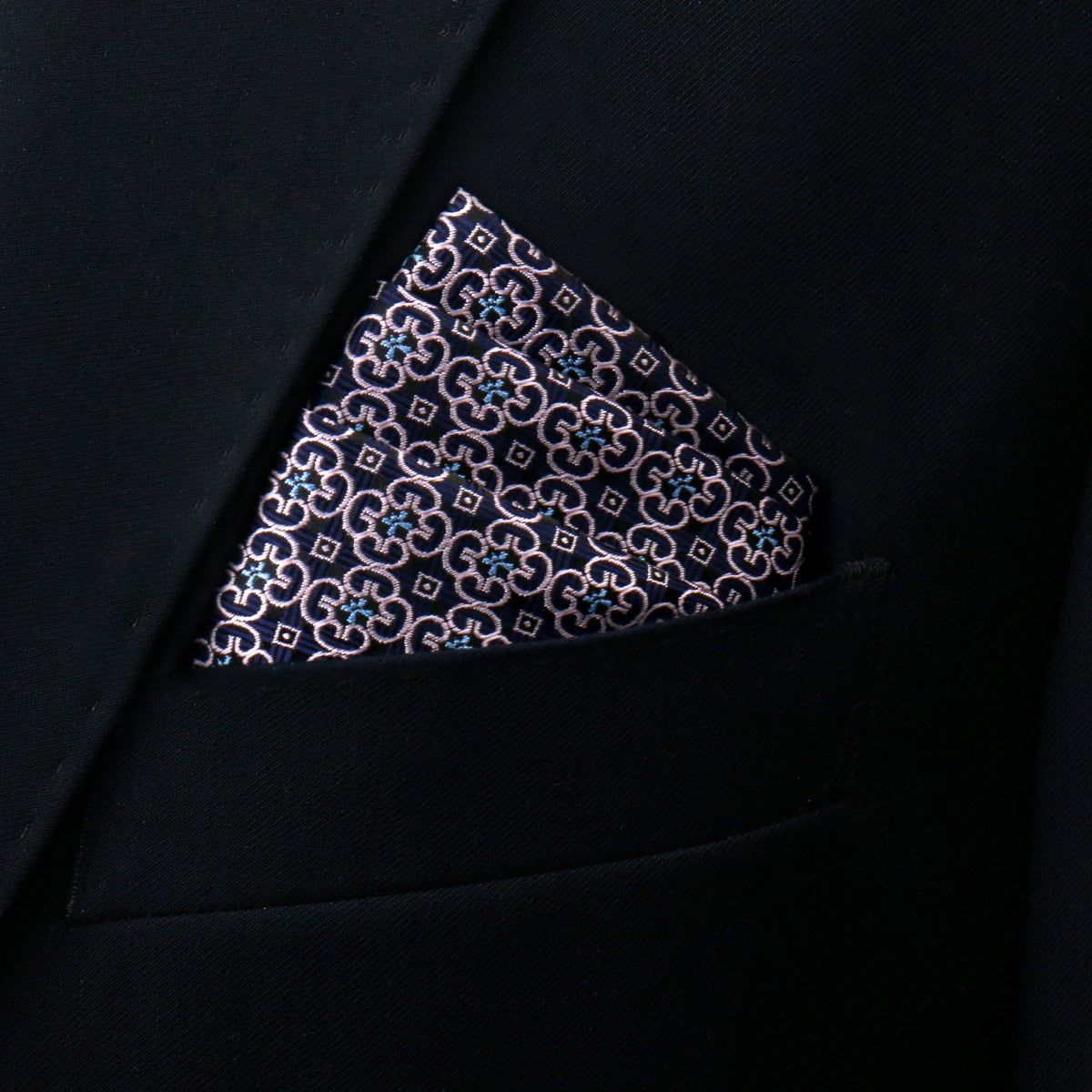 Luxury Men’s Pocket Square Handkerchief. Formal Suit Accessory
