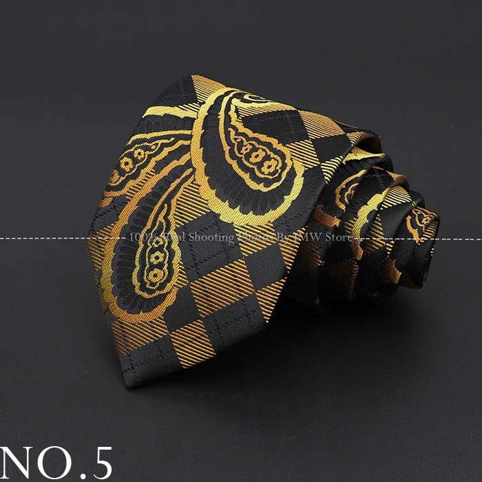 Luxury Paisley Men’s Business Necktie . Wedding & Formal Tie