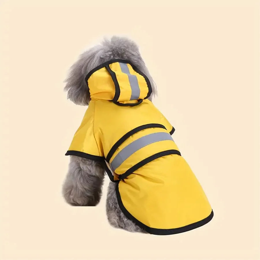 Keep Your Pet Dry And Comfortable - Adjustable Waterproof & Windproof Dog Raincoat!\';[