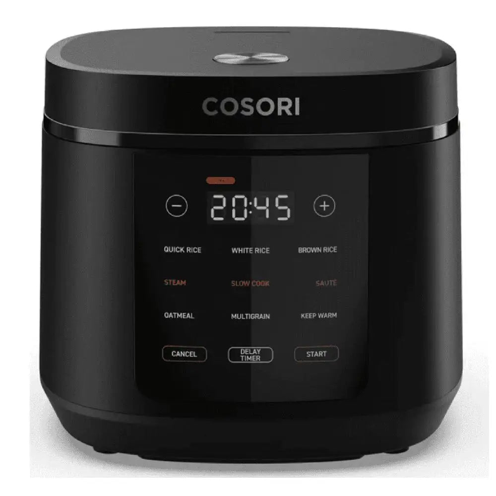 10-Cup Rice Cooker 9-in-1 Cooking Functions Adjustable Temperature Automatic Shut-Off Nonstick Inner Pot Dishwasher Safe