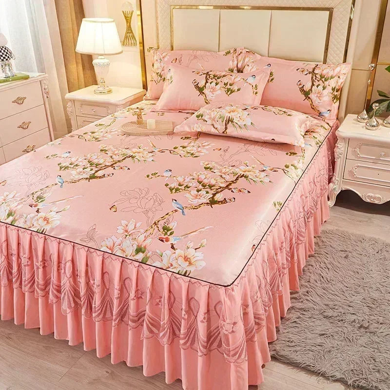 3-Piece Elegant Patterned Bedspread Set