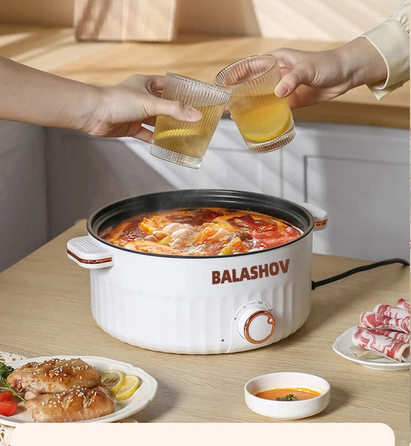 3L Portable Electric Rice Cooker 110V US Multifunctional Double Layer Pan Non-stick Cookware for Kitchen and Home Appliance