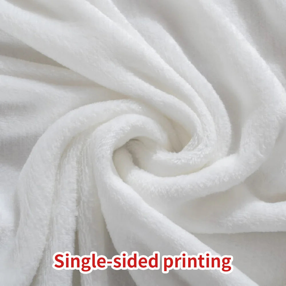 Cozy Christmas Reindeer Print Flannel Throw Blanket – Soft Warm Holiday Blanket for Sofa, Bed & Winter Décor