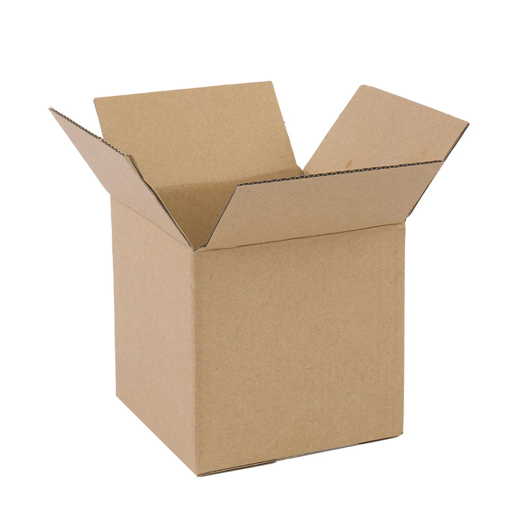100-Pack 4 x 4 x 4 Inch Corrugated Gift & Shipping Boxes. Kraft Cardboard Mailing Boxes for Packaging, Small Business & Ecommerce