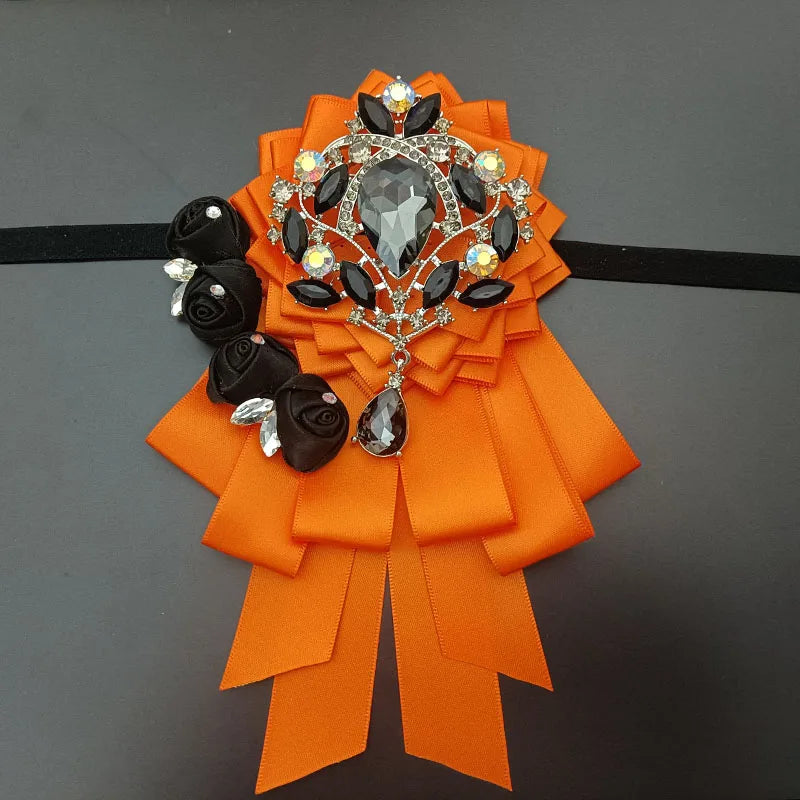 Luxury Handmade Jeweled Men’s Bow Tie | Premium Crystal Brooch Formal Wedding & Business Bow Tie