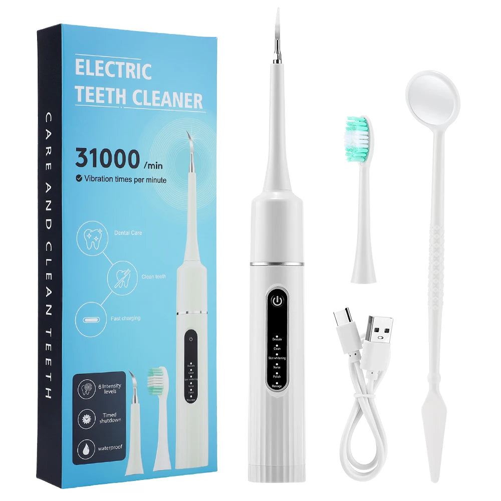 2 In 1 Ultrasonic Toothbrush Cleaner Tartar Removal