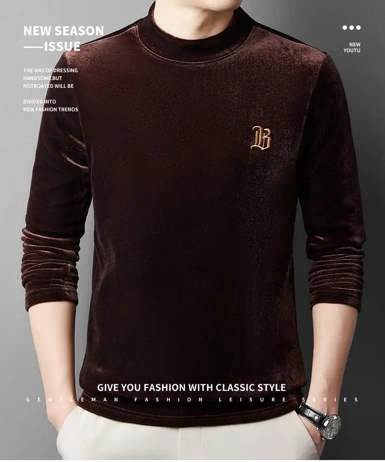 Pierre Cardin Men’s Luxury Fleece Sweatshirt | Premium Crew Neck Pullover | Soft Warm Casual Winter Sweater