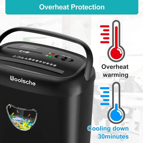 14 Sheet Cross Cut Paper Shredder .P 4 Secure Home & Office Document Shredder