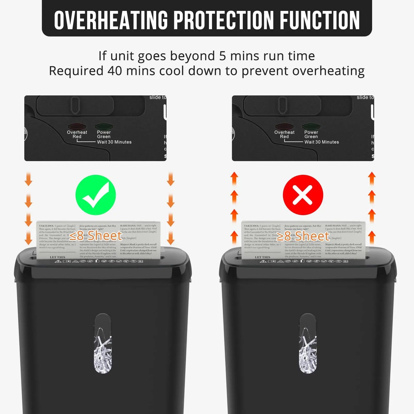 10-Sheet Cross-Cut Paper Shredder with Large Wastebasket