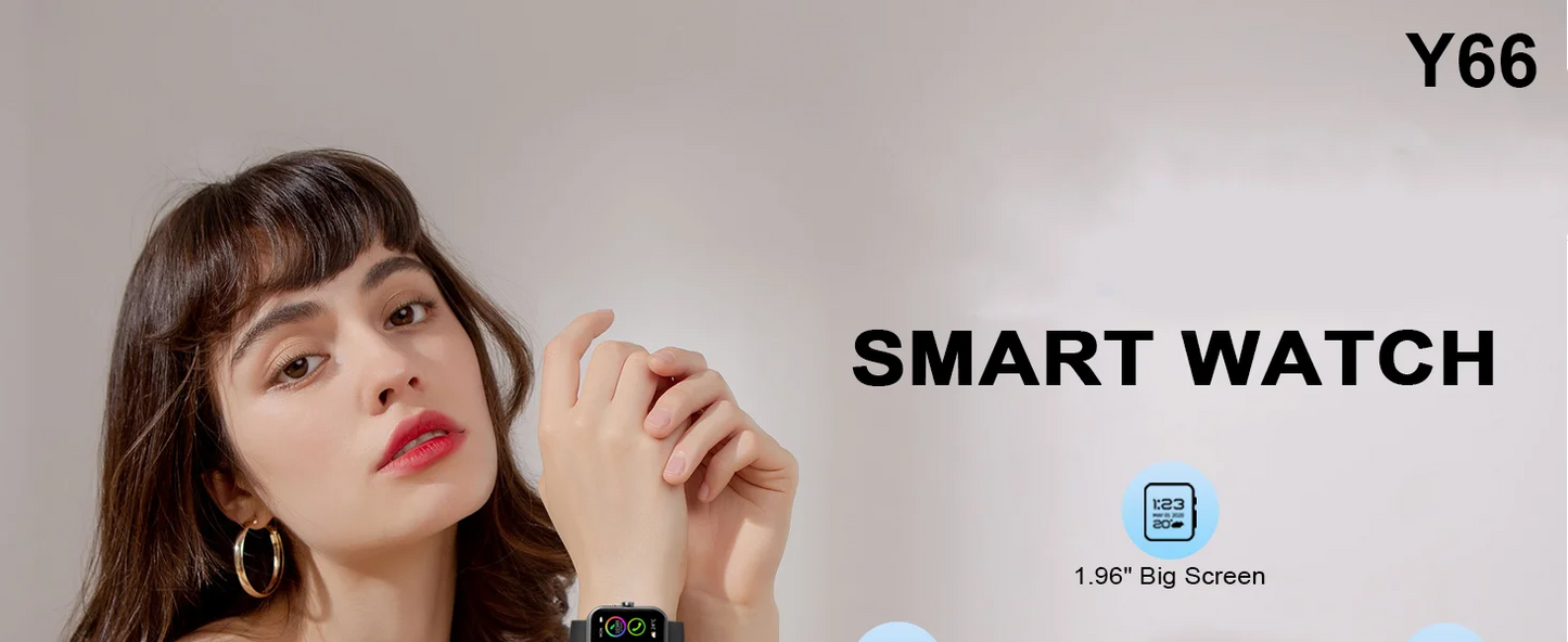 Multi-Function Smart Watch with Fitness Tracking & Bluetooth Connectivity