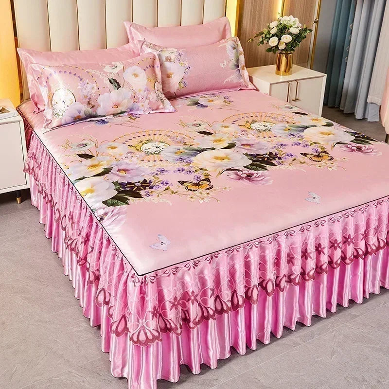 3-Piece Elegant Patterned Bedspread Set
