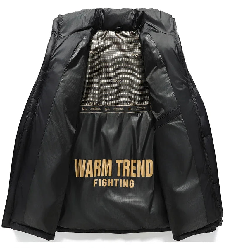 Men’s Slim Fit Winter Puffer Parka Jacket