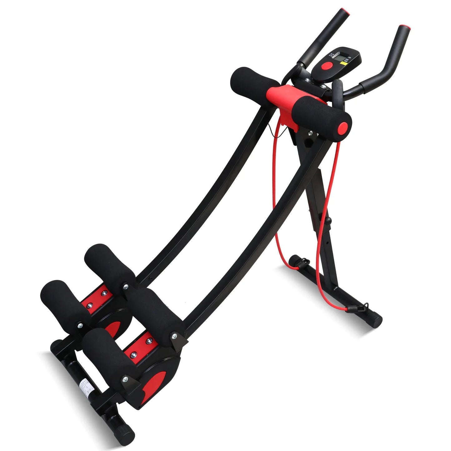Foldable Abdominal Trainer Machine . Adjustable Core Workout Equipment with 440 lb Capacity