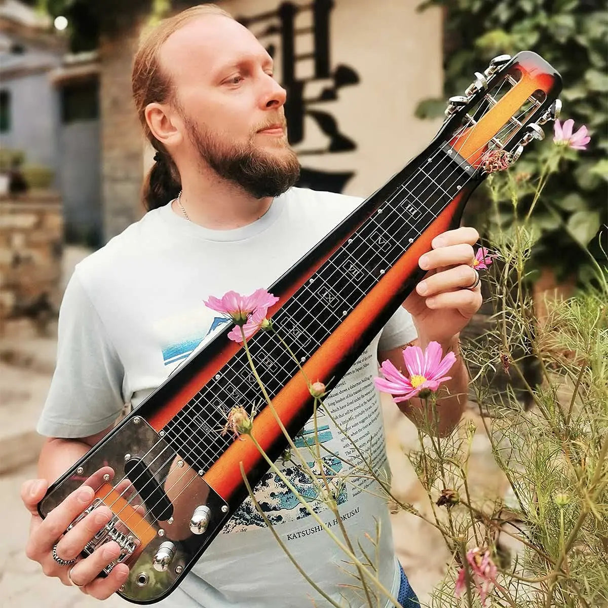 Electric Lap Steel Slide Guitar with Carrying Bag