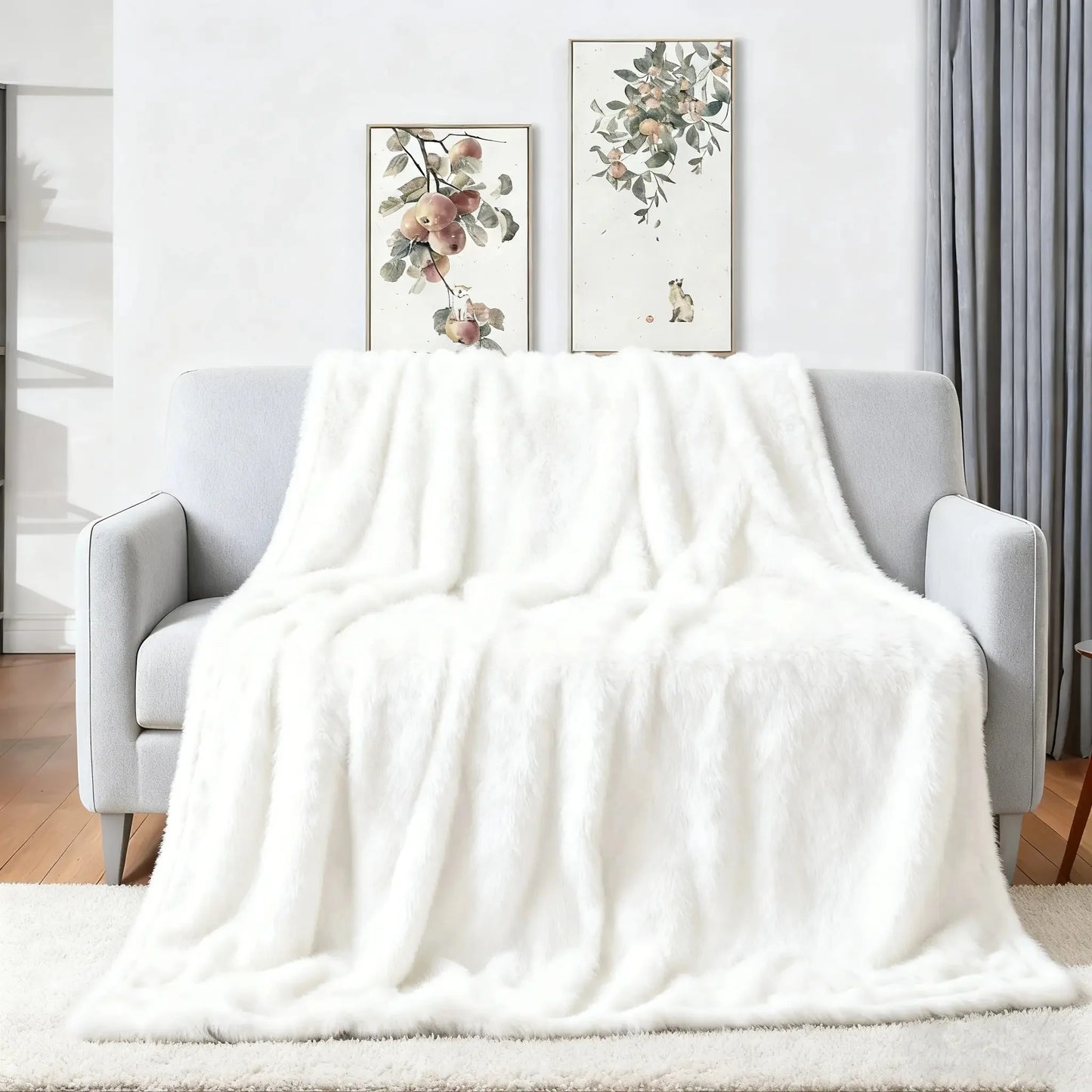 Soft Vintage Throw Blanket for Sofa, Bed & Everyday Comfort