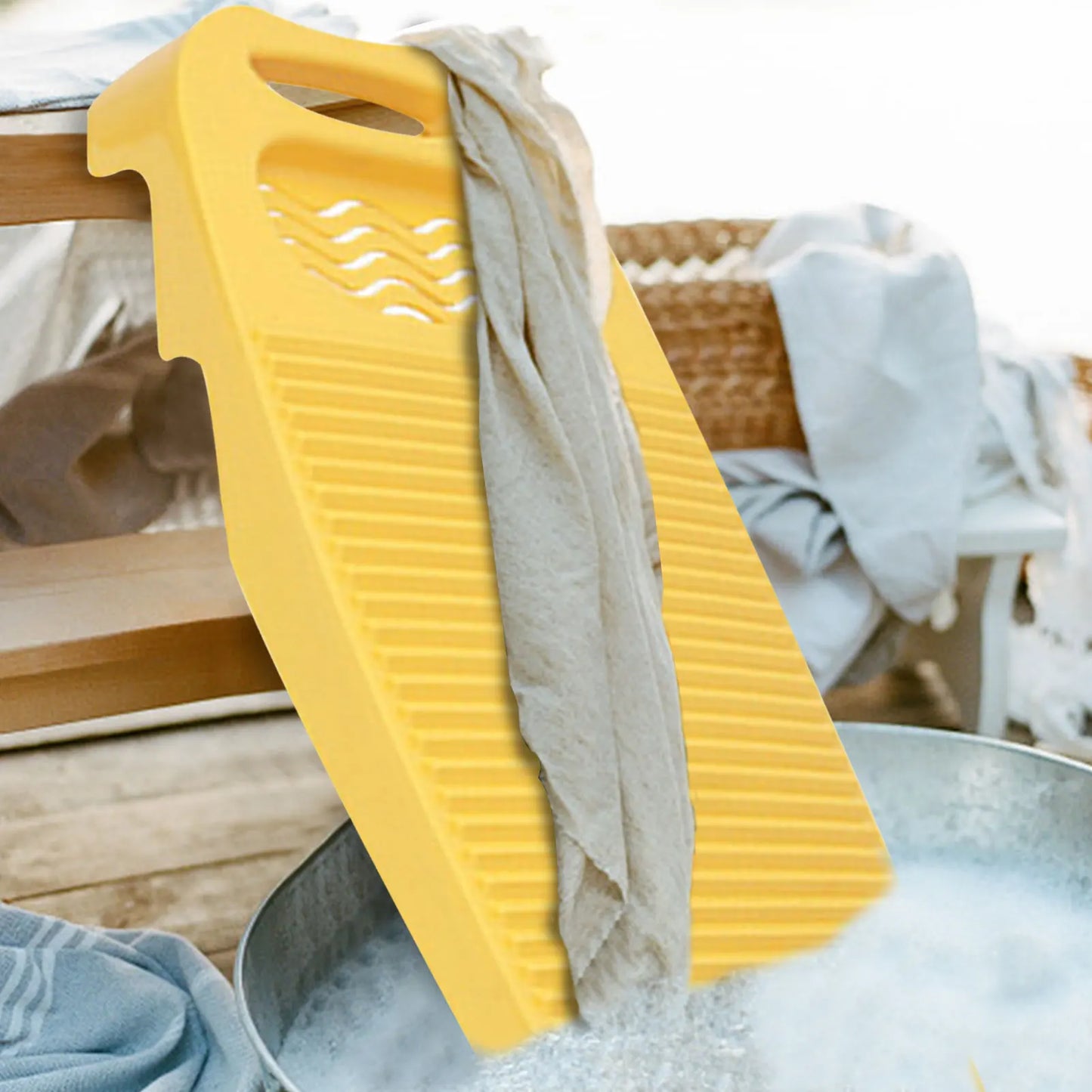 Heavy-Duty Hand Wash Laundry Board for Clothes, Delicates, Baby Clothes, Socks & Stain Removal