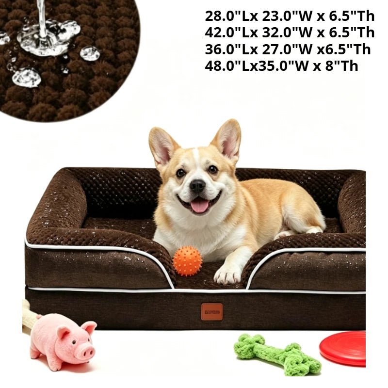 Orthopedic Dog Bed for Small & Medium Dogs – Removable Washable Cover
