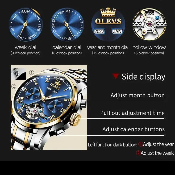 Women’s Luxury Stainless Steel Watch – Elegant Fashion Timepiece.