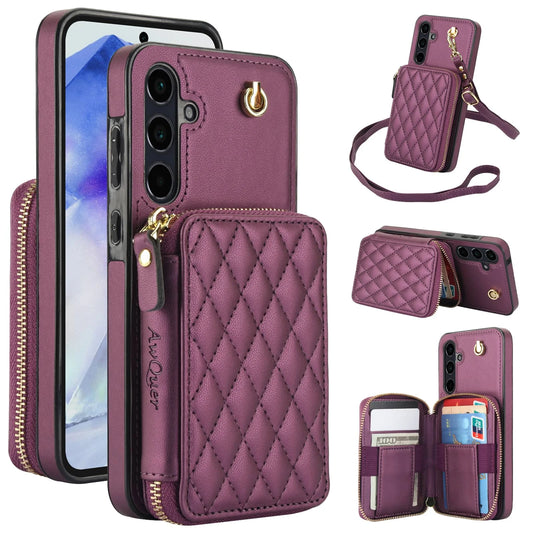 Luxury Crossbody Wallet Phone Case for Samsung Galaxy &nbsp;Card Holder, Strap, Shockproof Protection