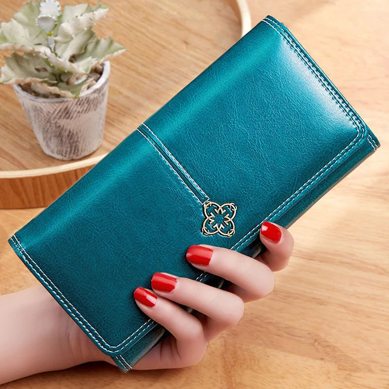 Elegant Women’s Leather Wallet and Card Holder