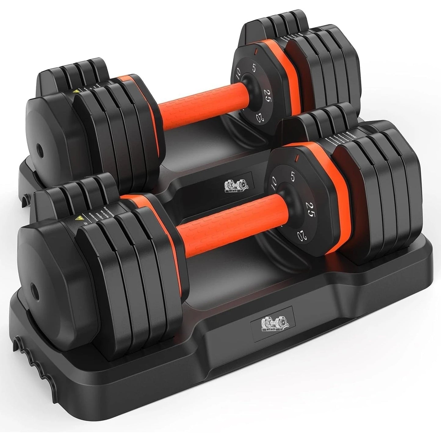 Adjustable Dumbbell Set 5LB–25LB Pair for Home Gym Strength Training