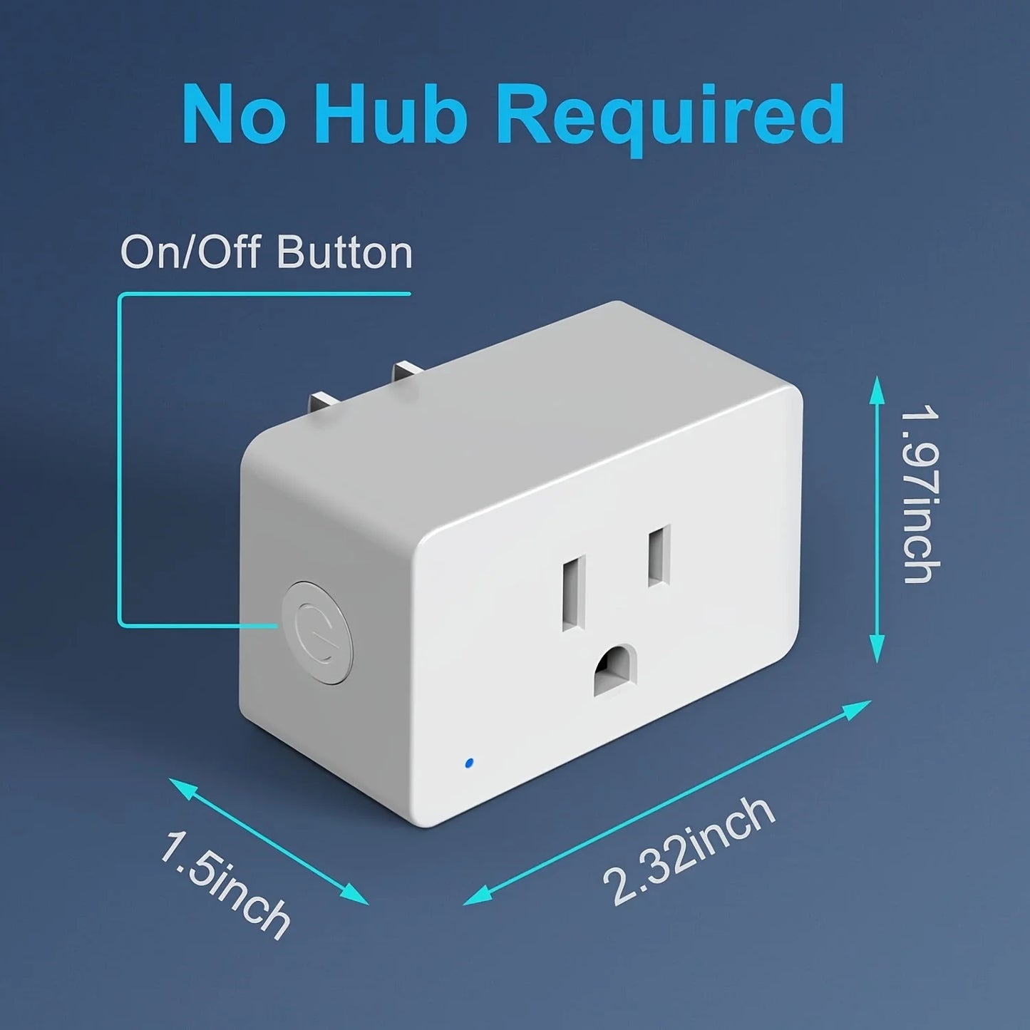 Wifi Smart Plug 5/2 Packs 15A, Timer & Group Control, APP Remote Access, Compatible with Alexa, Google for Home, for Home Automation, Smartthings & for Home Assistant