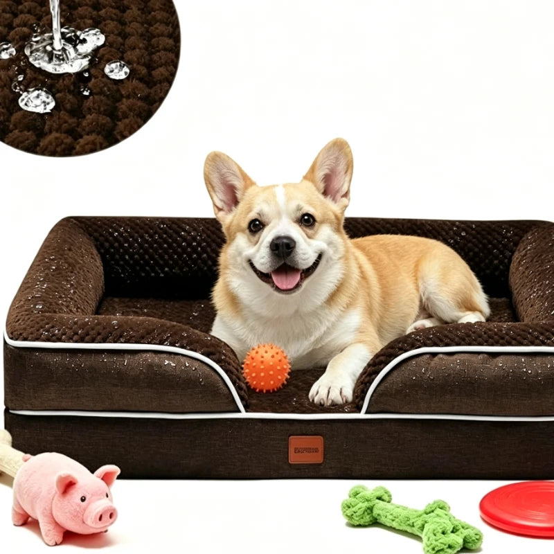 Orthopedic Dog Bed for Small & Medium Dogs – Removable Washable Cover