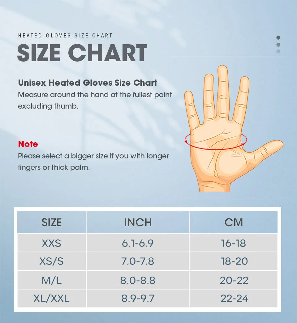 Savior Heat Electric Heated Glove Liners for Men Women Rechargeable Battery Heating Riding Ski Snowboarding  Cycling Thin Gloves